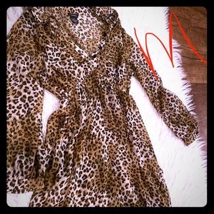 Leopard print dress